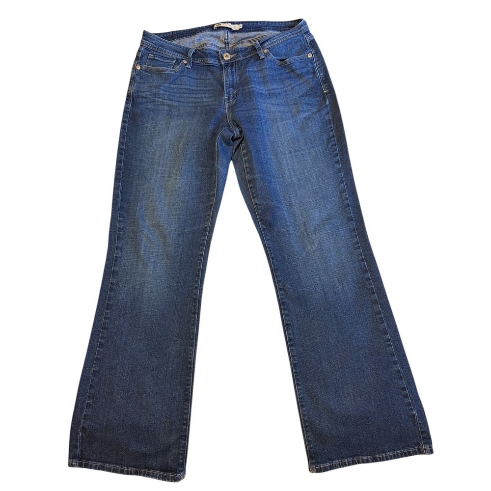 Levi's Womens Bootcut Jeans Blue Medium Wash Regular Fit Stretch 5-Pocket 16L